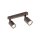 Deckenstrahler Metall Braun 39 cm klein GU10 2-flammig LIDIA