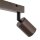 Deckenstrahler Metall Braun 39 cm klein GU10 2-flammig LIDIA