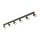 Deckenspot 127 cm lang 6-flammig Metall Braun GU10