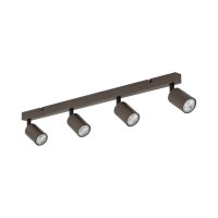 Plafonnier 4 flammes 83cm long métal ajustable...