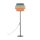 Stehlampe klein 159 cm E27 Bunt Stoff Jute Metall Wohnzimmer