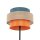 Stehlampe klein 159 cm E27 Bunt Stoff Jute Metall Wohnzimmer