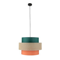 Pendelleuchte rund Ø 50 cm H: max. 160 cm Stoff...