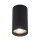 Deckenlampe Metall Schwarz GU10 Ø 5,5 cm H: 10 cm Aufputz