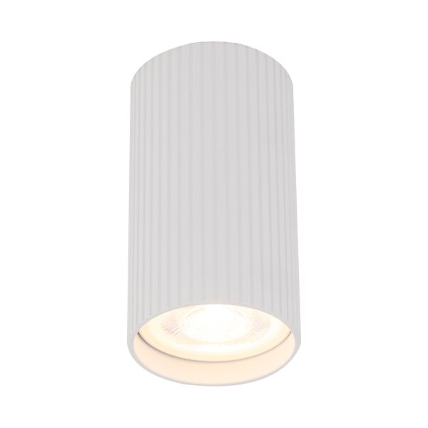 Deckenspot Weiß Metall GU10 Ø 5,5 cm H: 10 cm klein Aufputz
