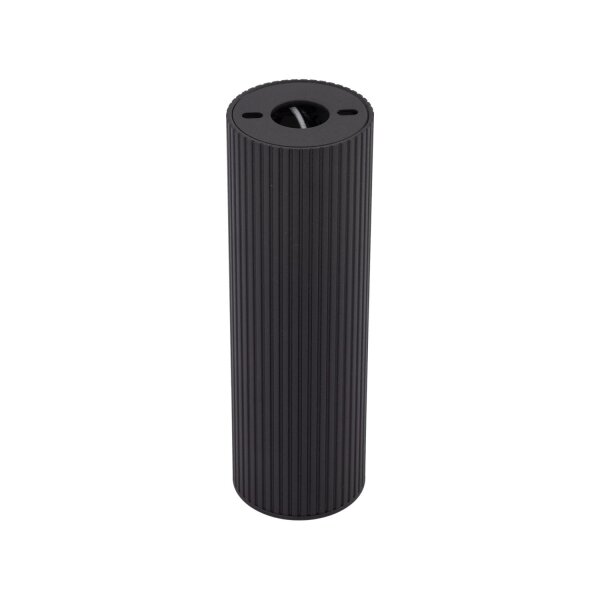 Aufputz Deckenlampe Schwarz Metall GU10 Ø 5,5 cm H: 17 cm