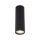 Aufputz Deckenlampe Schwarz Metall GU10 Ø 5,5 cm H: 17 cm