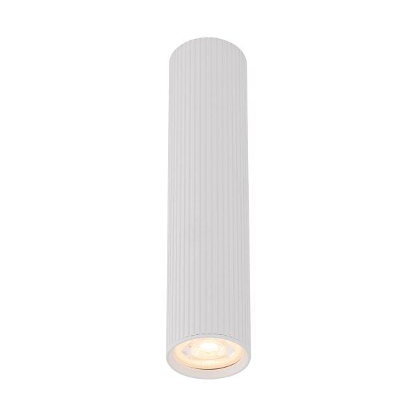 Aufputz Deckenspot Weiß Metall GU10 Ø 5,5 cm H: 24 cm klein
