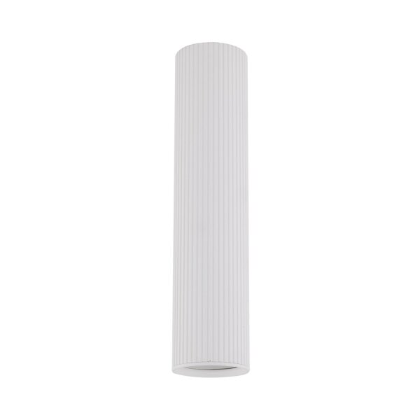 Aufputz Deckenspot Weiß Metall GU10 Ø 5,5 cm H: 24 cm klein
