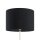 Lampadaire salon 160 cm tissu métal or noir E27