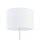 Lampadaire or blanc 160 cm en métal tissu E27 salon