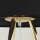 Lampadaire tripode 160 cm métal tissu E27 or noir
