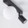 Deckenstrahler Glas Metall 49 cm Schwarz Weiß GU10 + G9