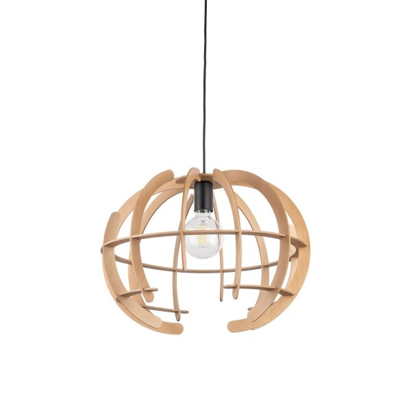 Hängeleuchte Holz Ø 46 cm H: max. 160 cm verstellbar E27