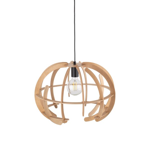 Hängeleuchte Holz Ø 46 cm H: max. 160 cm verstellbar E27