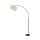 Luminaire en arc 200 cm réglable Tissu Métal Noir Beige E27