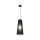Hängeleuchte Schwarz Ø 20 cm H: max. 180 cm Stoff E27