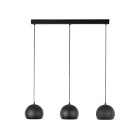 Pendelleuchte Schwarz 3-flammig E27 L: 81 cm...