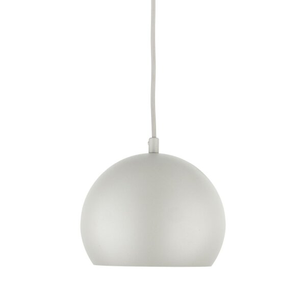 Lampe à suspendre ronde en métal Ø 17 cm étroite E27 Beige Rétro Design