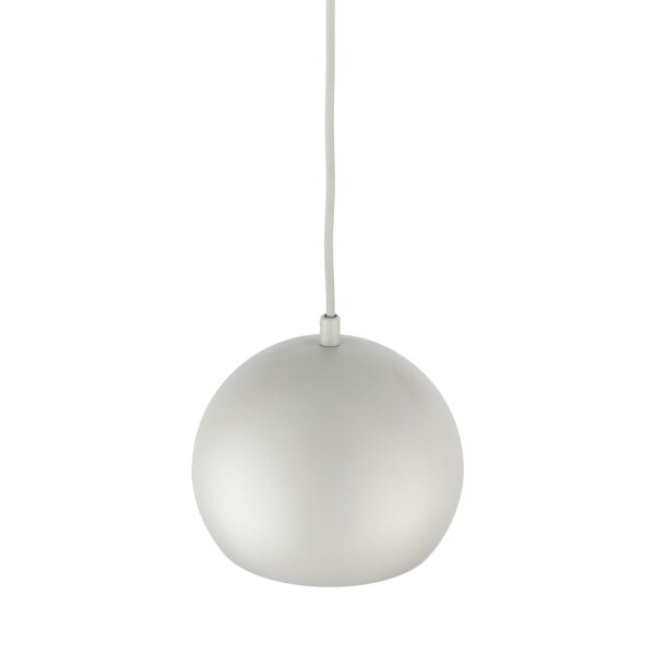 Lampe à suspendre ronde en métal Ø 17 cm étroite E27 Beige Rétro Design