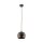 Pendelleuchte Braun Metall rund Ø 17 cm klein E27 Kugel