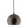 Pendelleuchte Braun Metall rund Ø 17 cm klein E27 Kugel