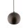 Pendelleuchte Braun Metall rund Ø 17 cm klein E27 Kugel