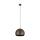 Runde Hängelampe Metall Ø 27 cm E27 Braun Retro Design
