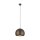Runde Hängelampe Metall Ø 27 cm E27 Braun Retro Design