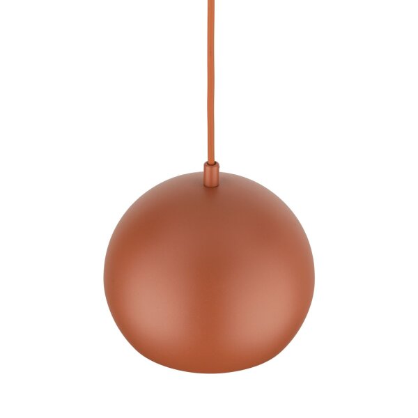Suspension Métal Rouge Ø 17 cm rond E27 Boule Abat-jour