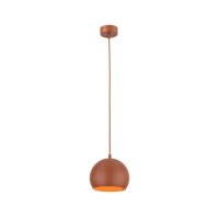 Suspension Métal Rouge Ø 17 cm rond E27...