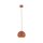 Suspension Métal Rouge Ø 17 cm rond E27 Boule Abat-jour