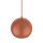 Suspension Métal Rouge Ø 17 cm rond E27 Boule Abat-jour