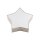 Lampe pour chambre denfant Lin 45 cm de long Étoile Blanc Beige 2x E27