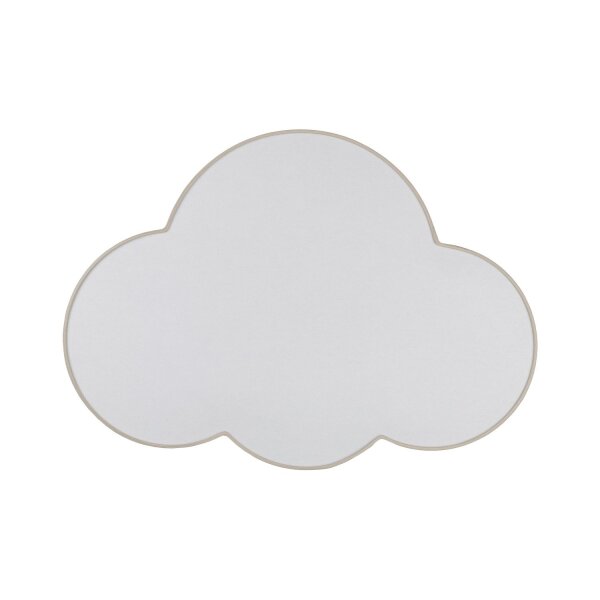 Deckenleuchte Kinderzimmer Leinen 4x E27 Beige Weiß Wolke