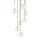 Suspension verre métal H : max. 97 cm réglable 7x G9