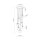 Suspension verre métal H : max. 97 cm réglable 7x G9
