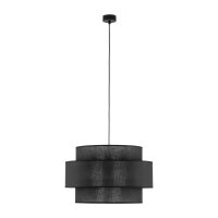Pendelleuchte Schwarz Stoff &Oslash; 50 cm H: max. 160 cm...