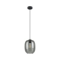 H&auml;ngeleuchte Rauchglas &Oslash; 20 cm H: max. 1,7 m verstellbar E27