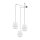 Lampe à suspendre tissu E27 L : max. 4 m réglable 3-flamme