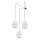 Lampe à suspendre tissu E27 L : max. 4 m réglable 3-flamme