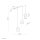 Lampe à suspendre tissu E27 L : max. 4 m réglable 3-flamme