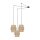Flexible Pendelleuchte Jute B: max. 4 m H: max. 2,1 m 3x E27