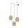 Flexible Pendelleuchte Jute B: max. 4 m H: max. 2,1 m 3x E27