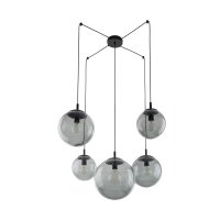 Suspension verre fumé métal H : max. 2,1 m...