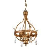 Lüster CAMELOT 10 in Gold Ø34cm kürzbar...