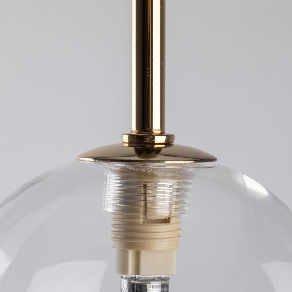 Suspension verre sphère Ø 12 cm étroit réglable en hauteur