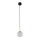 Suspension verre sphère Ø 12 cm étroit réglable en hauteur
