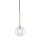 Suspension verre sphère Ø 12 cm étroit réglable en hauteur