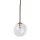 Suspension verre sphère Ø 12 cm étroit réglable en hauteur